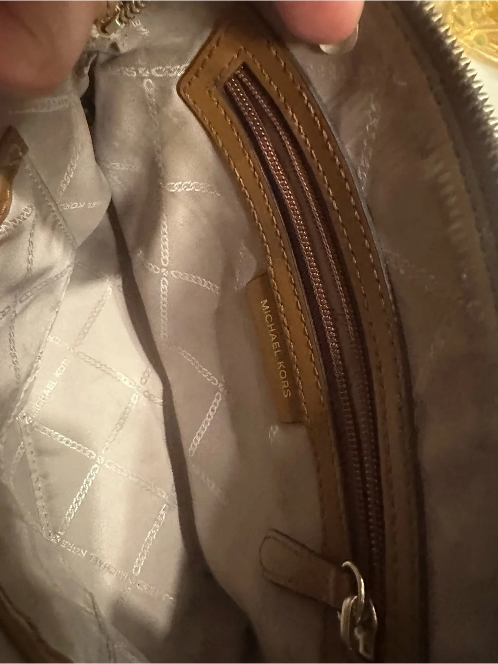 Michael Kors Signature MK Crossbody Bag – Brown/Tan
